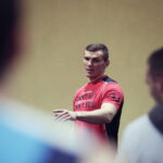 02.02.2017 Kielce. Młodzieżowy Mistrz Świata WBC  Mateusz Masternak poprowadził trening w klubie bokserskim RUSHH / Jarosław Kubalski / Radio Kielce