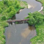 08.06.2020 Umianowice. Kolejka wąskotorowa. Tory. Most. Rzeka Nida / Jarosław Kubalski / Radio Kielce