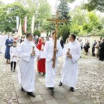 11.06.2020 Kielce. Boże Ciało. Msza i procesja wokół kościoła św. Wojciecha / Jarosław Kubalski / Radio Kielce