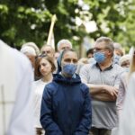 11.06.2020 Kielce. Boże Ciało. Msza i procesja wokół kościoła św. Wojciecha / Jarosław Kubalski / Radio Kielce