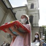 11.06.2020 Kielce. Boże Ciało. Msza i procesja wokół kościoła św. Wojciecha / Jarosław Kubalski / Radio Kielce