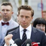 15.06.2020. Kielce. Kandydat na prezydenta RP Krzysztof Bosak spotkał się z wyborcami / Jarosław Kubalski / Radio Kielce