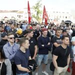 15.06.2020. Kielce. Kandydat na prezydenta RP Krzysztof Bosak spotkał się z wyborcami / Jarosław Kubalski / Radio Kielce