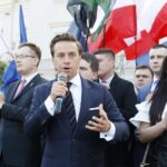 15.06.2020. Kielce. Kandydat na prezydenta RP Krzysztof Bosak spotkał się z wyborcami / Jarosław Kubalski / Radio Kielce