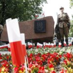 15.06.2020 Kielce. Uroczystości pod pomnikiem upamiętniającym udany zamach na szefa konfidentów Gestapo - Franza Wittka / Jarosław Kubalski / Radio Kielce