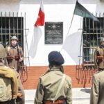 12.06.2020 Kiece. Zapalenie zniczy w miejscu pierwszych koszar 2. Pułku Artylerii Lekkiej Legionów / Jarosław Kubalski / Radio Kielce