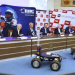 Andrzej Bętkowski, rektor PŚk Wiesław Trąmpczyński, prezes Europejskiej Fundacji Kosmicznej Łukasz Wilczyński, poseł Krzysztof Lipiec i prezes Specjalnej Strefy Ekonomicznej "Starachowice" Marcin Perz / Jarosław Kubalski / Radio Kielce