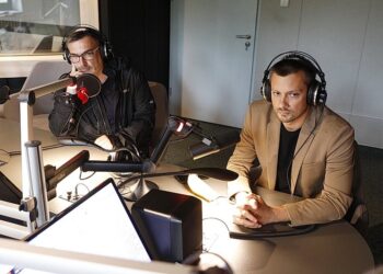 22.06.2020 Radio Kielce. Punkty Widzenia. Leszek Salwa - TVP3 Kielce i dyrektor marketingu PGE Vive Kielce Paweł Papaj / Jarosław Kubalski / Radio Kielce