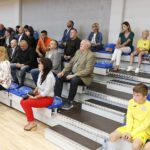 22.06.2020 Kielce. Hala sportowa X Liceum Mistrzostwa Sportowego. Wiceminister Anna Krupka wręczyła dofinansowania dla klubów sportowych w regionie. Towarzyszył jej senator Krzysztof Słoń / Jarosław Kubalski / Radio Kielce