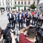 23.06.2020 Kielce. Konferencja prasowa z udziałem lidera Porozumienia Jarosława Gowina / Jarosław Kubalski / Radio Kielce