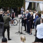 23.06.2020 Kielce. Konferencja prasowa z udziałem lidera Porozumienia Jarosława Gowina / Jarosław Kubalski / Radio Kielce