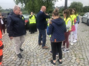 09.06.2020 Sandomierz. Wiceminister spraw zagranicznych Piotr Wawrzyk zainicjował w Sandomierzu akcję „Bezpieczne wakacje” / Grażyna Szlęzak-Wójcik / Radio Kielce