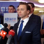 01.03.2020. Ostrowiec Św. Krzysztof Bosak podczas spotkania z mediami i mieszkańcami / Emilia Sitarska / Radio Kielce