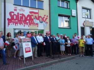 13.06.2020 Ostrowiec Świętokrzyski. Spotkanie w ramach akcji Łączy nas Polska / Emilia Sitarska / Radio Kielce