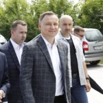 19.06.2020. Pińczów. Wizyta Prezydenta RP Andrzeja Dudy w zakładach Gomar / Jarosław Kubalski / Radio Kielce