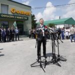 19.06.2020. Pińczów. Wizyta Prezydenta RP Andrzeja Dudy w zakładach Gomar / Jarosław Kubalski / Radio Kielce