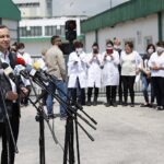 19.06.2020. Pińczów. Wizyta Prezydenta RP Andrzeja Dudy w zakładach Gomar / Jarosław Kubalski / Radio Kielce