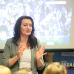 28.06.2020. Kielce. Sztab wyborczy Platformy Obywatelskiej. Na zdjęciu: Marzena Okła-Drewnowicz - poseł PO / Wiktor Taszłow / Radio Kielce