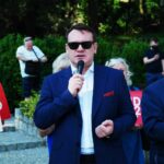 13.06.2020 Starachowice. Spotkanie w ramach akcji Łączy nas Polska. Na zdjęciu od lewej europoseł Dominik Tarczyński, poseł Krzysztof Lipiec / Emilia Sitarska / Radio Kielce