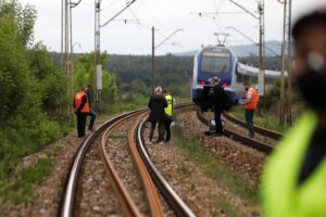 08.06.2020. Kielce. Śmiertelne potrącenie przez pociąg / Radio Kielce