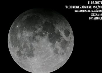 11.02.2017 Półcieniowe zaćmienie księżyca / Mateusz Kalisz