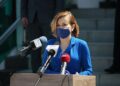 11.05.2020. WFOŚiGW. Konferencja. Na zdjęciu: Anna Krupka - wiceminister sportu / Wiktor Taszłow / Radio Kielce