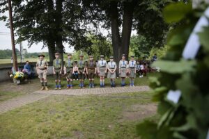 21.06.2020 Gmina Kluczewsko. Uroczystości upamiętniające działalność oddziału majora Henryka Dobrzańskiego „Hubala” / Wiktor Taszłow / Radio Kielce