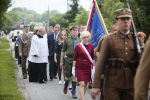 21.06.2020 Gmina Kluczewsko. Uroczystości upamiętniające działalność oddziału majora Henryka Dobrzańskiego „Hubala” / Wiktor Taszłow / Radio Kielce