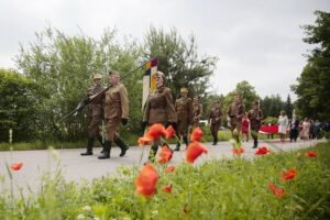 21.06.2020 Gmina Kluczewsko. Uroczystości upamiętniające działalność oddziału majora Henryka Dobrzańskiego „Hubala” / Wiktor Taszłow / Radio Kielce