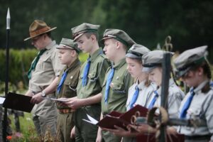 21.06.2020 Gmina Kluczewsko. Uroczystości upamiętniające działalność oddziału majora Henryka Dobrzańskiego „Hubala” / Wiktor Taszłow / Radio Kielce