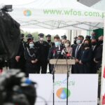 22.06.2020. Kielce. Podsumowanie naboru wniosków w ramach programu "Dofinansowanie zakupu sprzętu i wyposażenia jednostek OSP w województwie świętokrzyskim". Przemawia Bartłomiej Dorywalski - poseł / Wiktor Taszłow / Radio Kielce