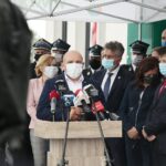 22.06.2020. Kielce. Podsumowanie naboru wniosków w ramach programu "Dofinansowanie zakupu sprzętu i wyposażenia jednostek OSP w województwie świętokrzyskim". Przemawia Mariusz Gosek - poseł / Wiktor Taszłow / Radio Kielce