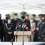 22.06.2020. Kielce. Podsumowanie naboru wniosków w ramach programu "Dofinansowanie zakupu sprzętu i wyposażenia jednostek OSP w województwie świętokrzyskim". Przemawia: bryg. Grzegorz Rajca - zastępca komendanta wojewódzkiego Państwowej Straży Pożarnej w Kielcach / Wiktor Taszłow / Radio Kielce