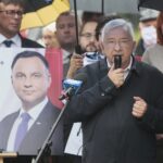 22.06.2020. Kielce. Konferencja Społecznego Komitetu Poparcia dla Andrzeja Dudy. Przemawia Krzysztof Lipiec - poseł / Wiktor Taszłow / Radio Kielce