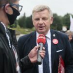 22.06.2020. Kielce. Konferencja Społecznego Komitetu Poparcia dla Andrzeja Dudy. Na zdjęciu: Jarosław Rusiecki - senator / Wiktor Taszłow / Radio Kielce