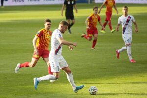 23.06.2020. Kielce. 32. kolejka PKO Ekstraklasy: Korona Kielce - Raków Częstochowa / Wiktor Taszłow / Radio Kielce