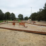 Cedzyna. 03.10.2019. Zagospodarowanie terenu wokół zalewu od strony gminy Masłów / Wiktor Taszłow / Radio Kielce