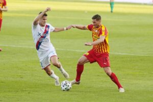 23.06.2020. Kielce. 32. kolejka PKO Ekstraklasy: Korona Kielce - Raków Częstochowa / Wiktor Taszłow / Radio Kielce