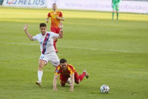 23.06.2020. Kielce. 32. kolejka PKO Ekstraklasy: Korona Kielce - Raków Częstochowa / Wiktor Taszłow / Radio Kielce