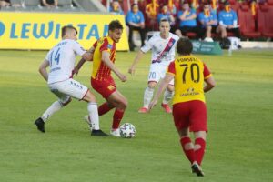 23.06.2020. Kielce. 32. kolejka PKO Ekstraklasy: Korona Kielce - Raków Częstochowa / Wiktor Taszłow / Radio Kielce