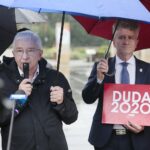 24.06.2020. Kielce. Konferencja posła Krzysztofa Lipca dotycząca Funduszu Inwestycji Samorządowych. Na zdjęciu (od lewej): Krzysztof Lipiec - poseł, Krzysztof Słoń - senator / Wiktor Taszłow / Radio Kielce