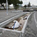 25.06.2020. Kielce. Prace wykończeniowe przy budowie dworca autobusowego / Wiktor Taszłow / Radio Kielce