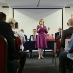 25.06.2020. Piekoszów. Akcja "Łączy nas Polska". Na zdjęciu: poseł Anna Krupka -  wiceminister sportu / Wiktor Taszłow / Radio Kielce