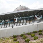 25.06.2020. Kielce. Prace wykończeniowe przy budowie dworca autobusowego / Wiktor Taszłow / Radio Kielce