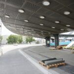 25.06.2020. Kielce. Prace wykończeniowe przy budowie dworca autobusowego / Wiktor Taszłow / Radio Kielce