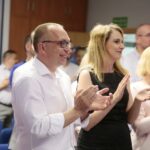 28.06.2020. Kielce. Sztab wyborczy Platformy Obywatelskiej. Na zdjęciu (z lewej): Artur Gierada - przewodniczący świętokrzyskiej PO / Wiktor Taszłow / Radio Kielce