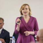 25.06.2020. Piekoszów. Akcja "Łączy nas Polska". Na zdjęciu: Anna Krupka - poseł PiS, wiceminister sportu / Wiktor Taszłow / Radio Kielce