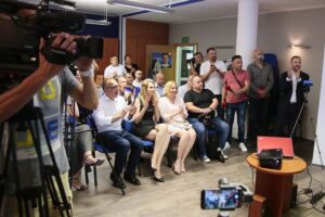 28.06.2020. Kielce. Sztab wyborczy Platformy Obywatelskiej / Wiktor Taszłow / Radio Kielce