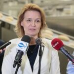 03.06.2020. Kielce. Briefing poświęcony wsparciu dla przedsiębiorców. Na zdjęciu: Barbara Socha - wiceminister rodziny, pracy i polityki społecznej / Wiktor Taszłow / Radio Kielce