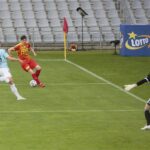 05.06.2020 Kielce. PKO Ekstraklasa. Mecz Korona Kielce - Piast Gliwice. Przy piłce Jacek Kiełb / Wiktor Taszłow / Radio Kielce